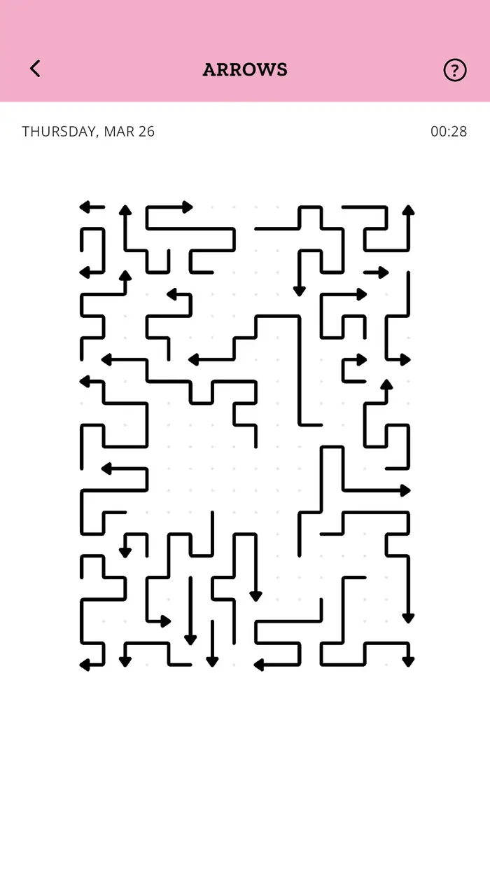 Página diária do Minipuzzles com vários passatempos em miniatura